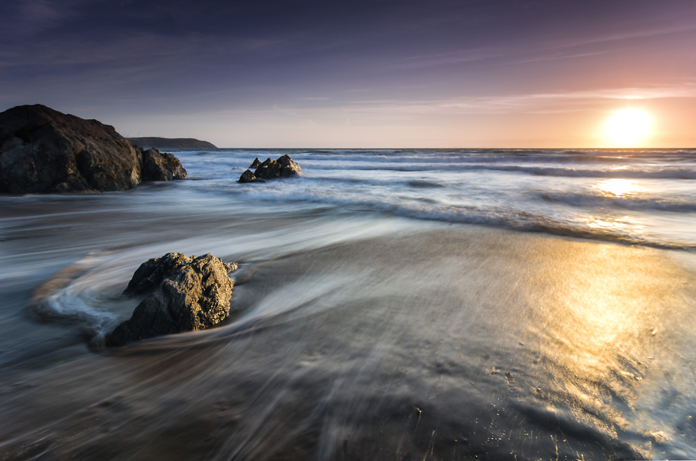 Sunset over Woolacombe Beach by Hayzeedays - Pentax User